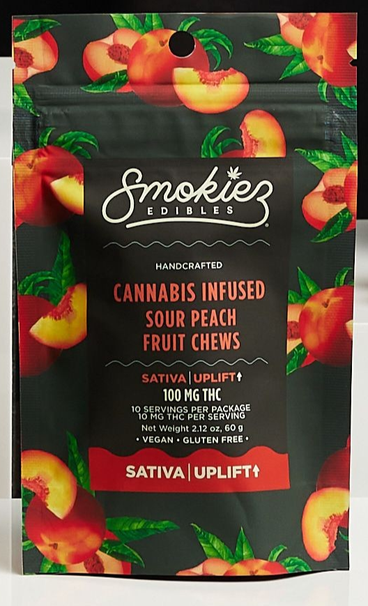 Smokiez Sour Peach Gummies (S)