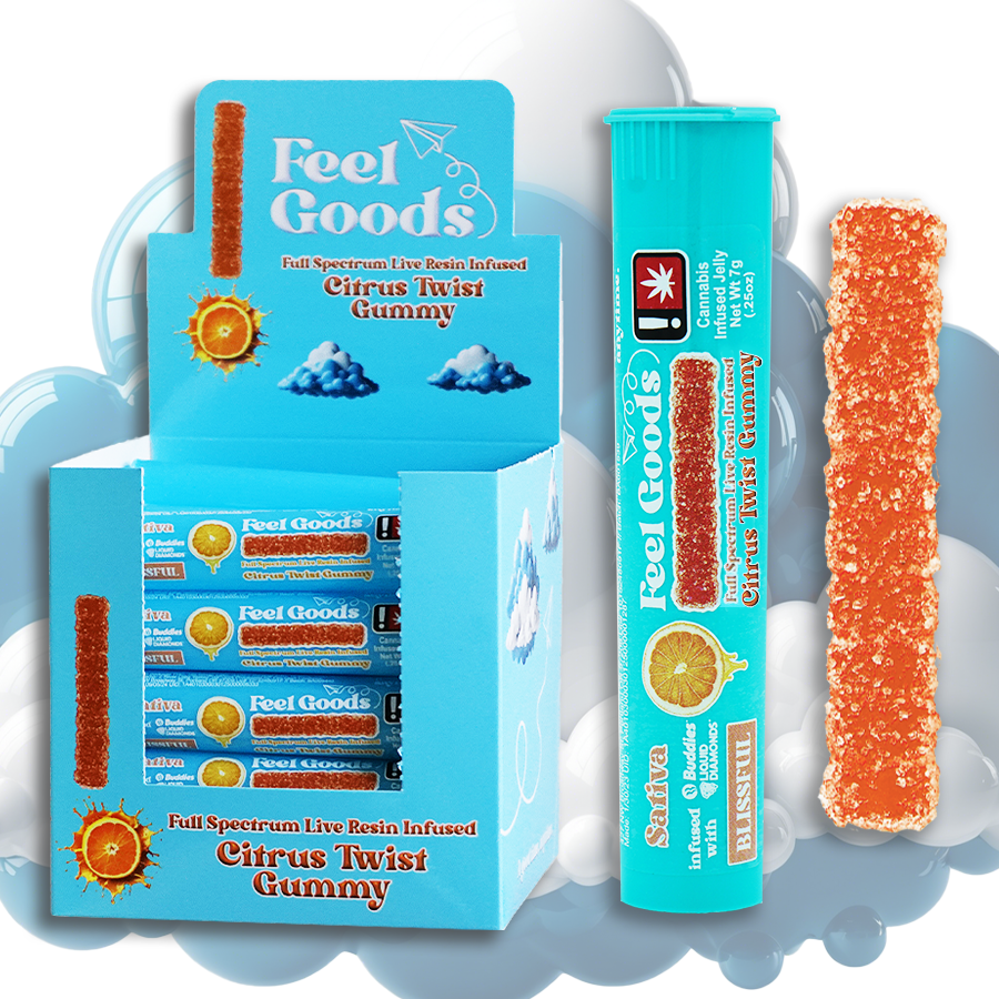 100mg Citrus Twist - Gummy Straw - Feel Goods