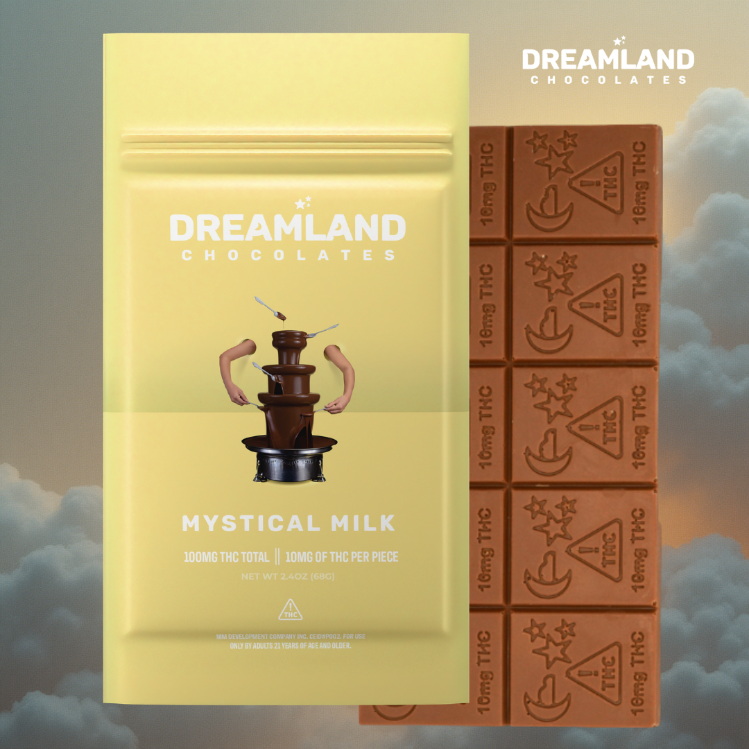 Dreamland Mystical Milk Chocolate 100mg Bar