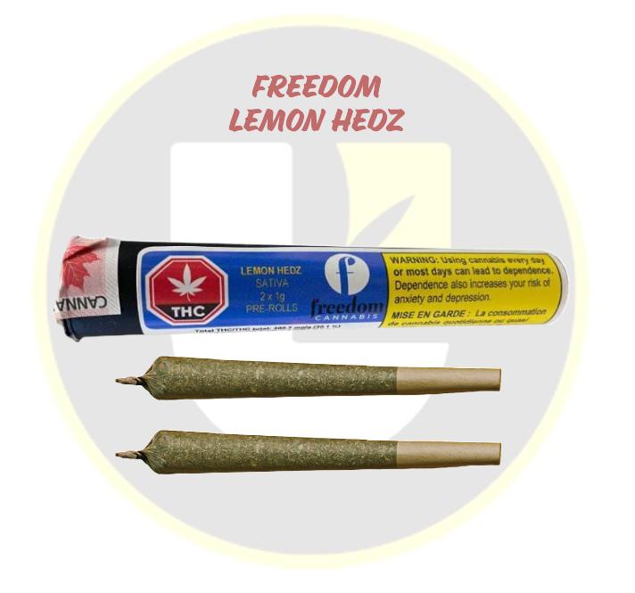 Freedom Cannabis - Lemon Hedz 2 x Pre-Rolls