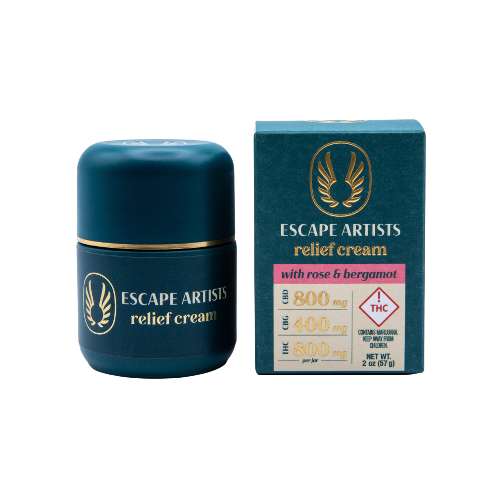 2:1:2 Relief Cream - Rose with Bergamot [2oz] (800mg CBD/400mg CBG/800mg THC)