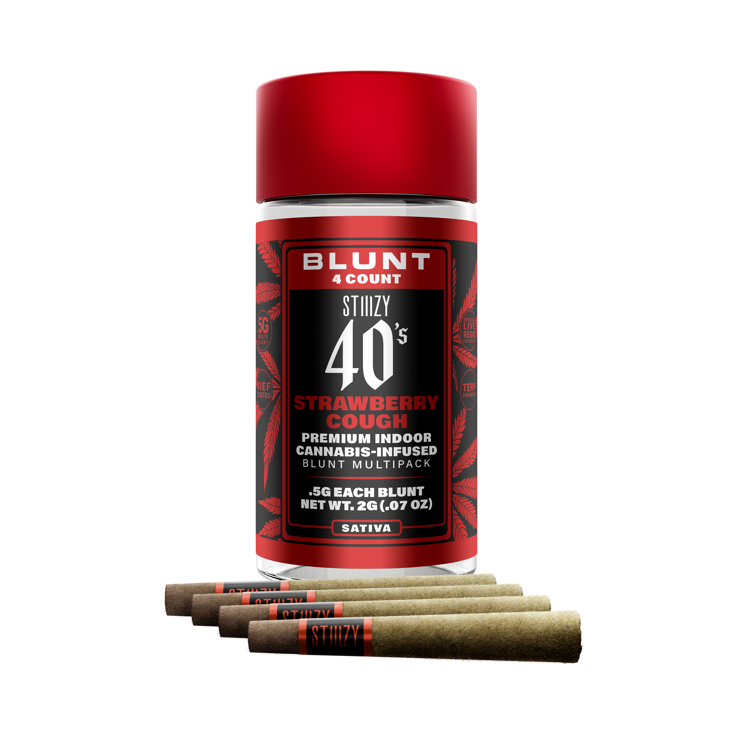 Strawberry Cough 40s Infused Blunt 4pk