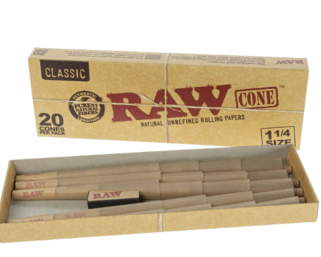 Raw Classic - 1 1/4 Size Cones - 20pk