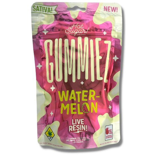 Sativa Watermelon 10pk 100mg Live Resin Gummies (Phat Panda)