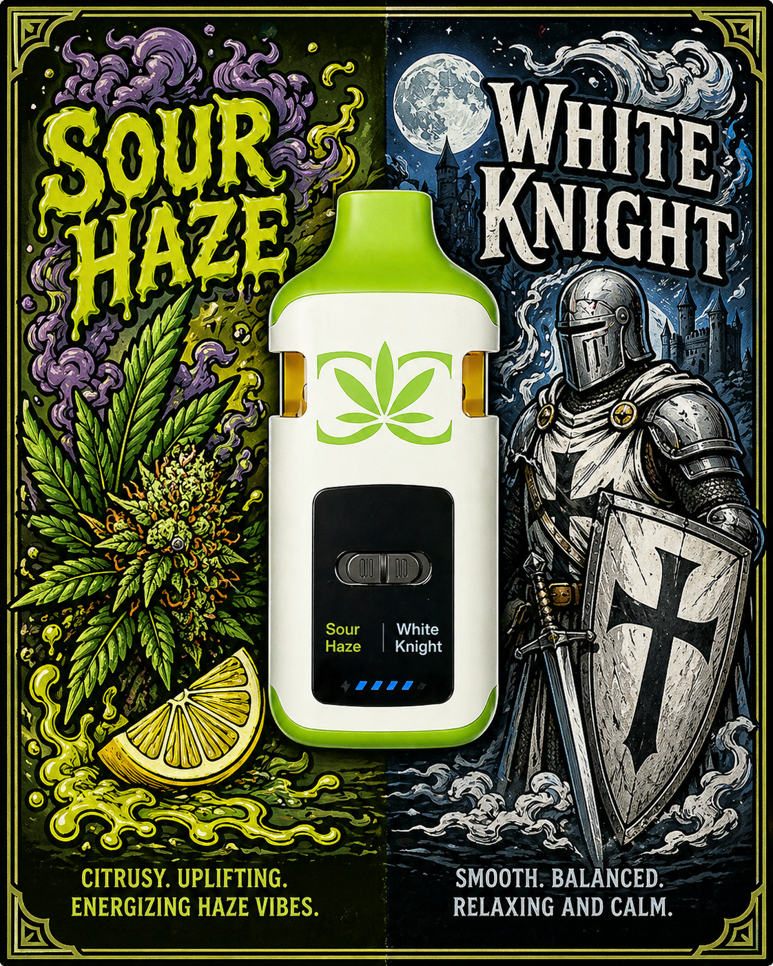 Sour Haze + White Knight Liquid Diamonds AIO (2 x 1g) 2g