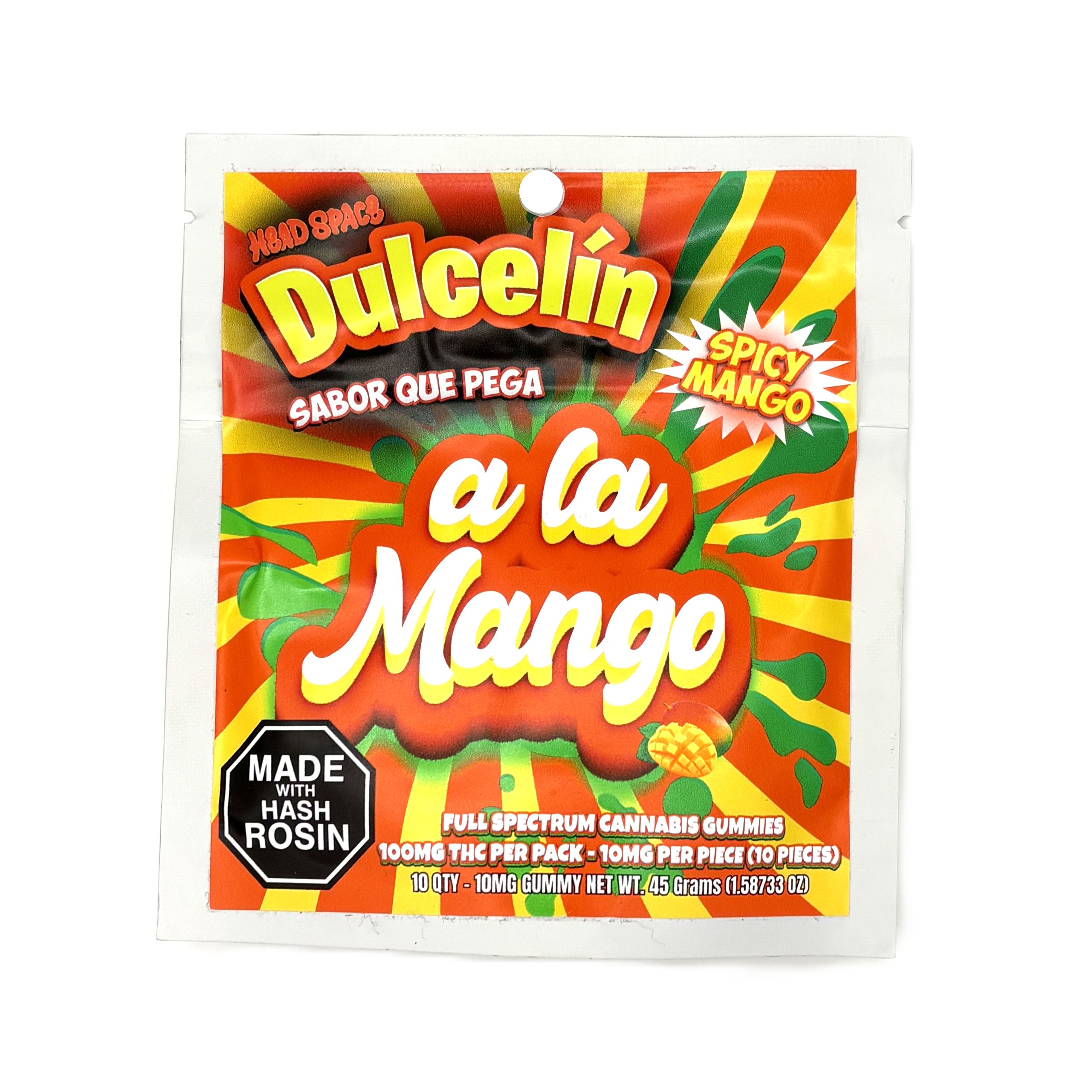 A la Mango Hash Rosin Gummies | 100mg | HeadSpace