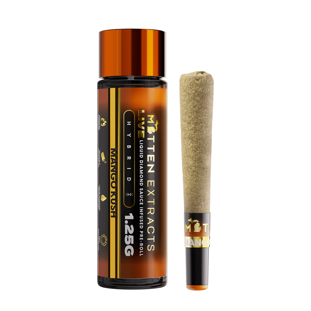 Mitten Extracts 1.25g Live Sauce Infused Pre-Roll - Mango Kush