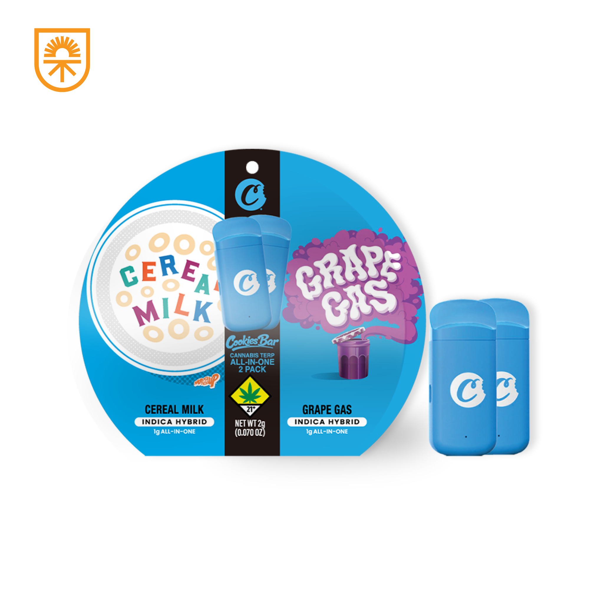 Cereal Milk x Grape Gas - Cookies - Bar - All-In-One 2 Pack - 2g