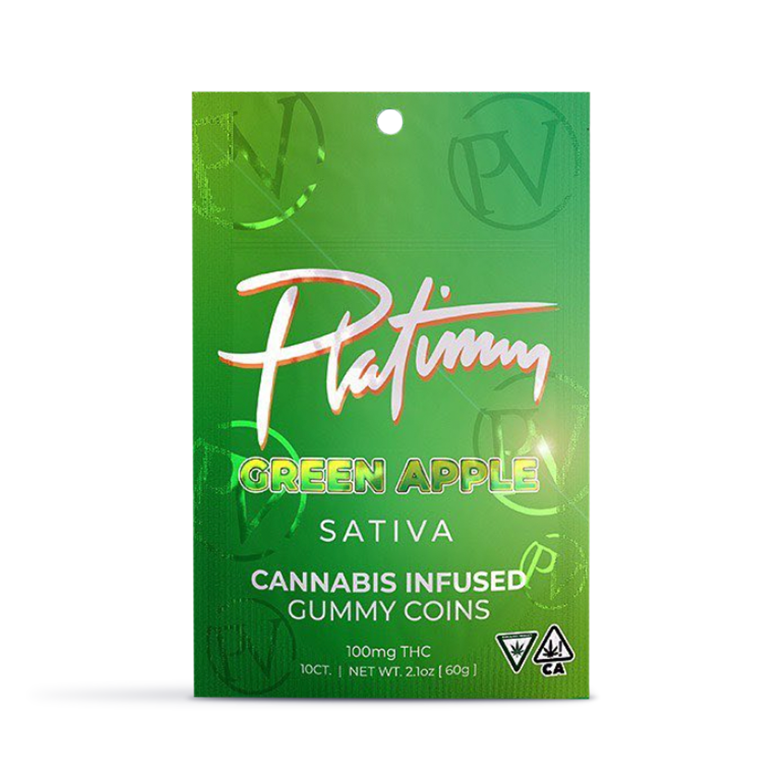 Green Apple Sativa Gummy Coins 10-pack