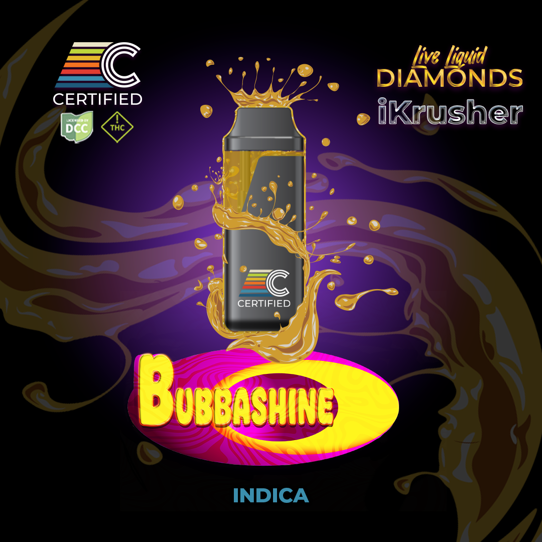 Bubbashine Live Liquid Diamonds iKrusher Disposable Vape