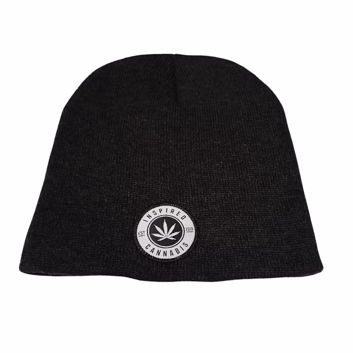FW INSPIRED CANNABIS BLACK BEANIE