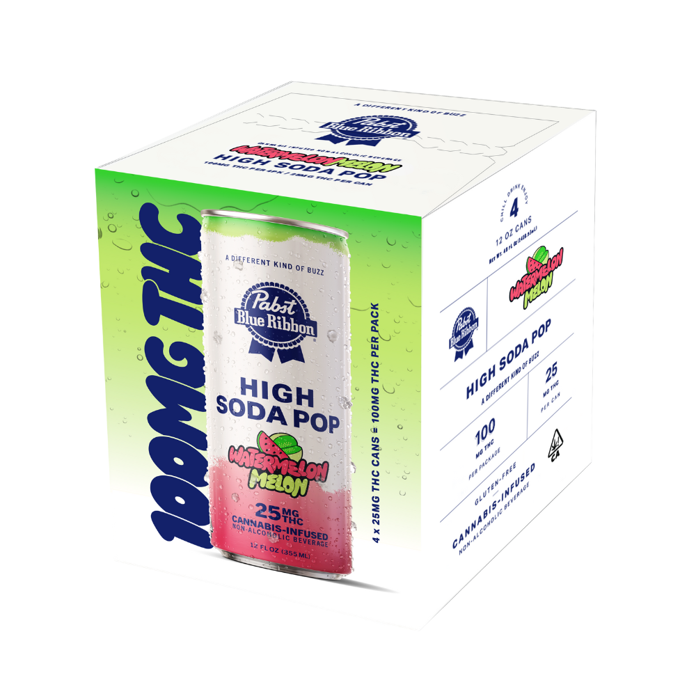 PBR - Watermelon Melon - Infused Soda - 4pk/100mg