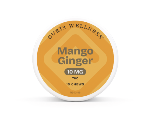 Ⓥ CURIO Chews 100mg: Mango Ginger 10pk