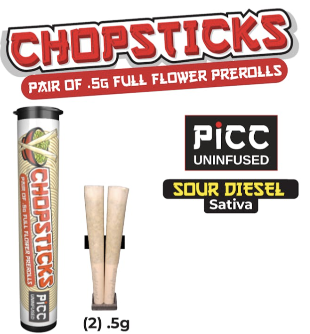 Sour Diesel | Chopsticks Pre-Rolls | 2pk | 1g