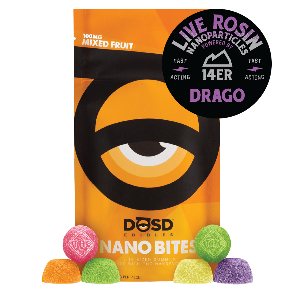 Mixed Fruit Nano Bites | Drago Live Rosin | 100mg