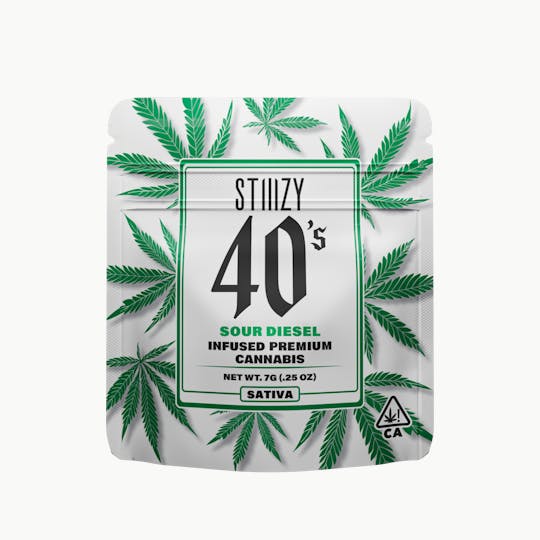 STIIIZY - INFUSED FLOWER - - SATIVA - SOUR DIESEL