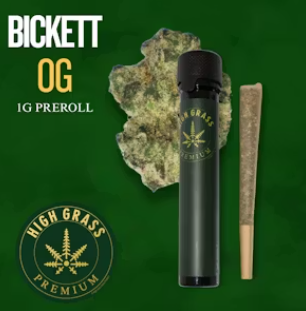 High Grass Farms | Preroll | Bickett OG .