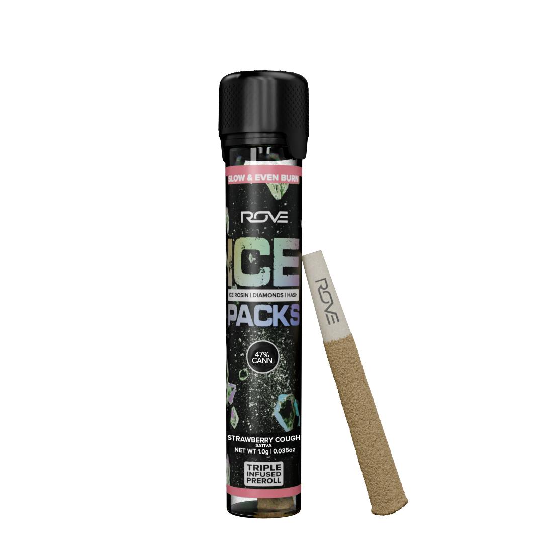 Strawberry Cough | Rove Ice Pack | Triple Infused Pre-Roll