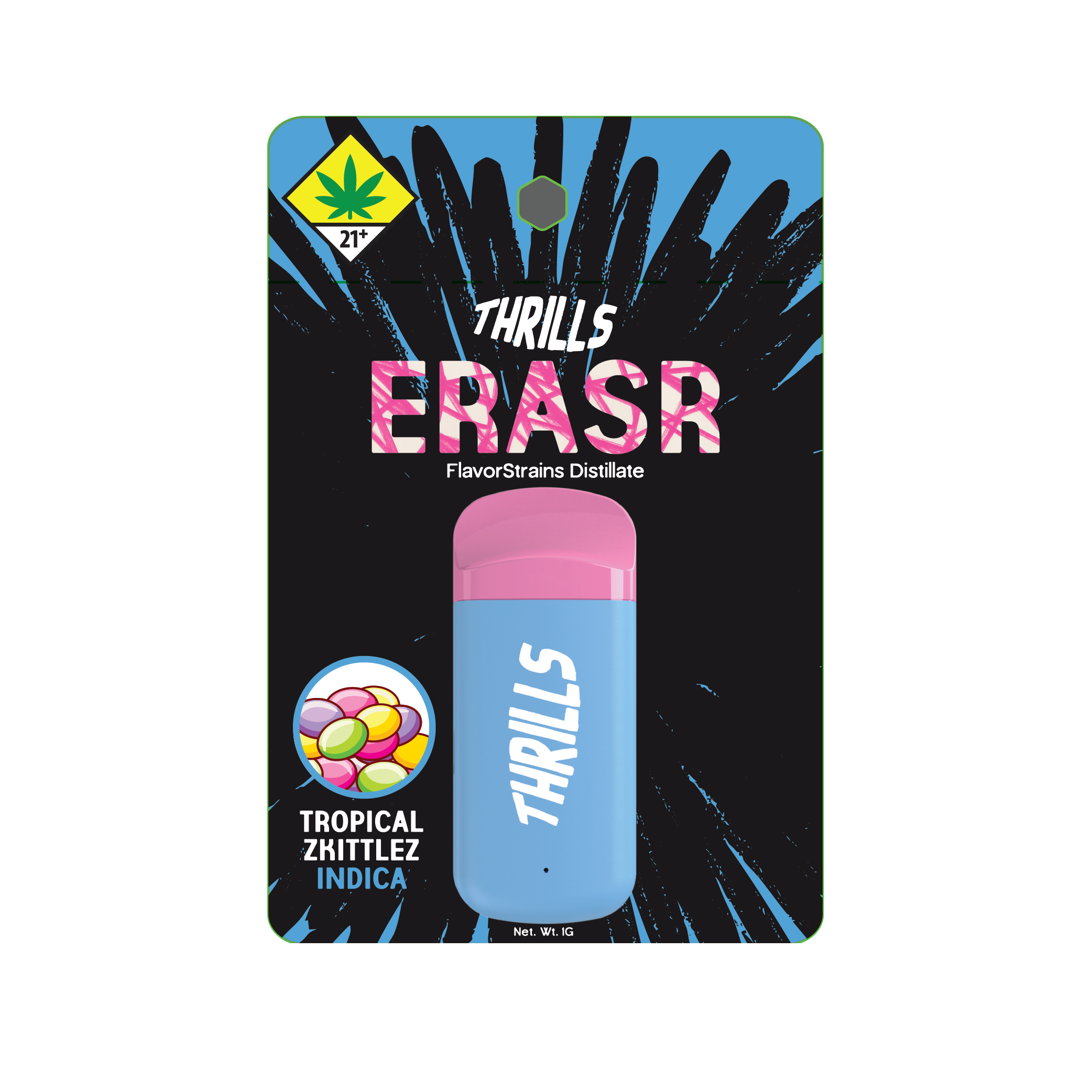 Tropical Zkittlez - FlavorStrains Erasr - All-In-One - 1g