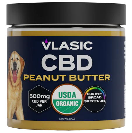 Vlasic CBD - Organic Pet Peanut Butter - 500mg CBD