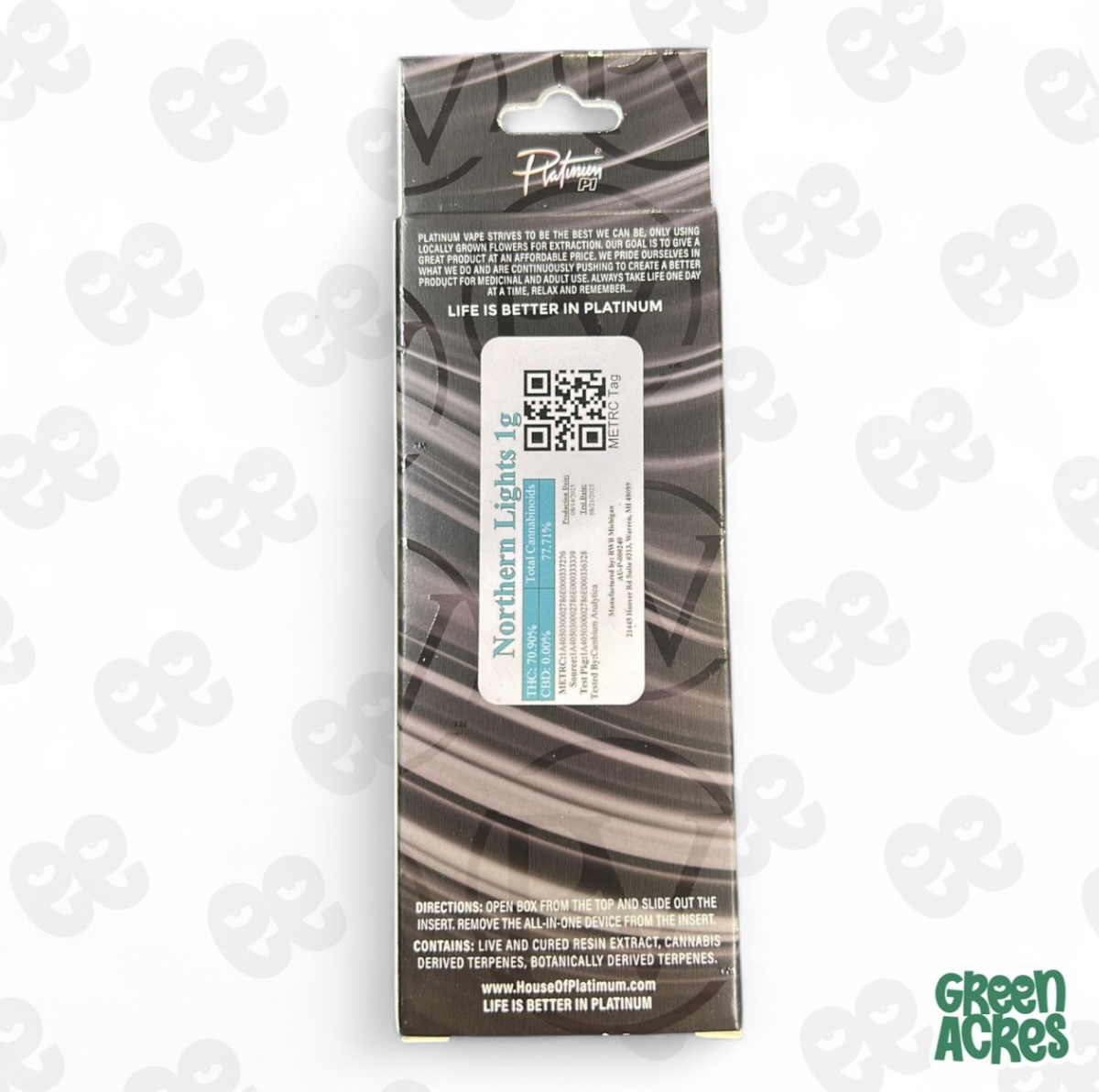 Northern Lights 1G Live Resin Vape Disposable