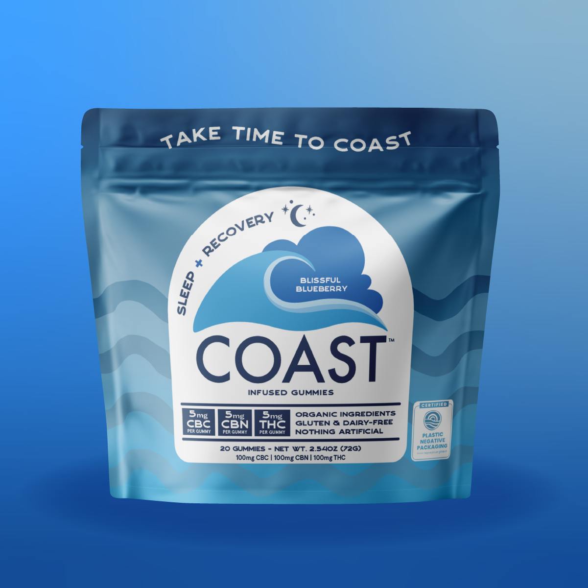 Coast Edibles 20pk/100mg- Blissful Blueberry