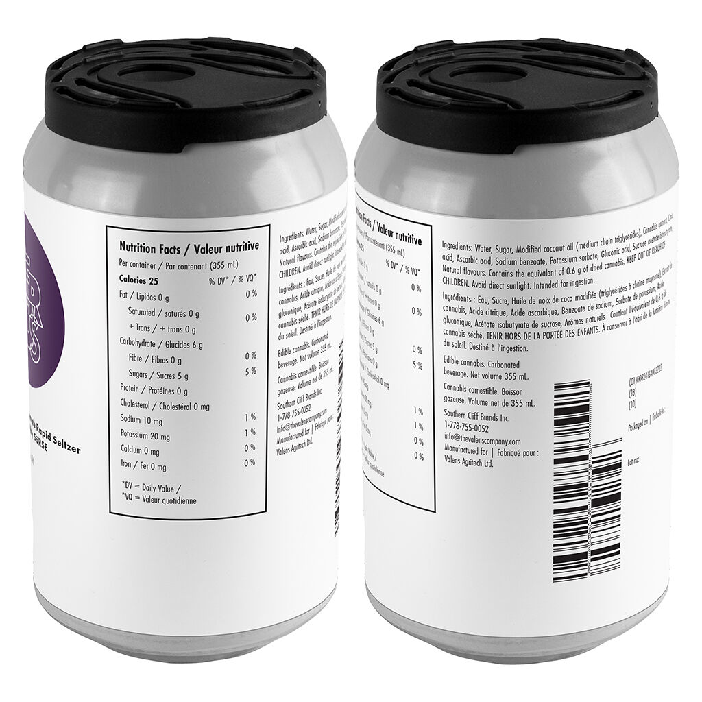 Blueberry Pomegranate Rapid Seltzer | 355ml