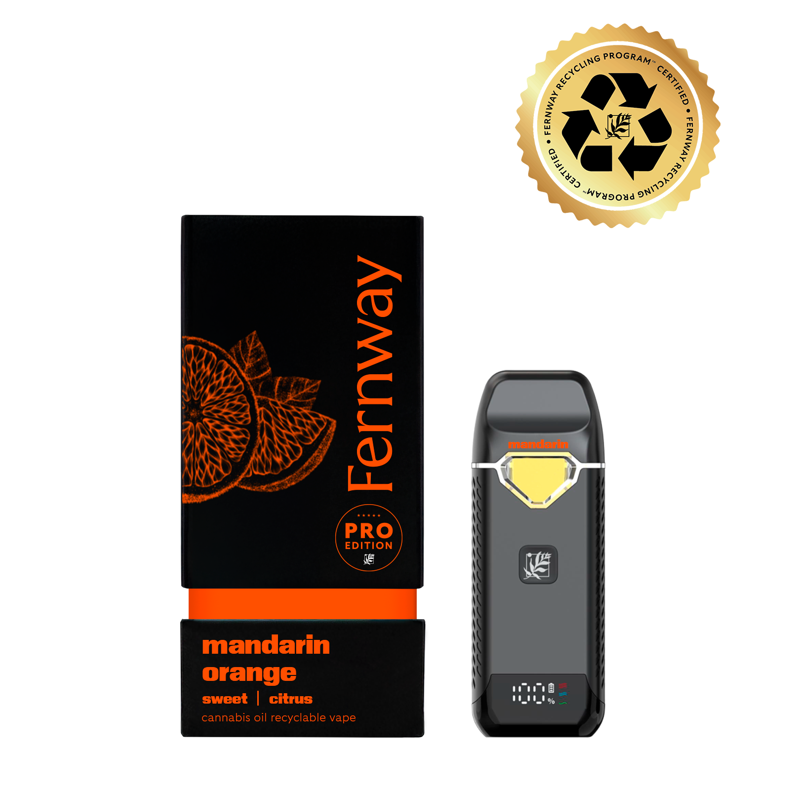 Fernway Vape Traveler Pro 2g Distillate- Mandarin Orange
