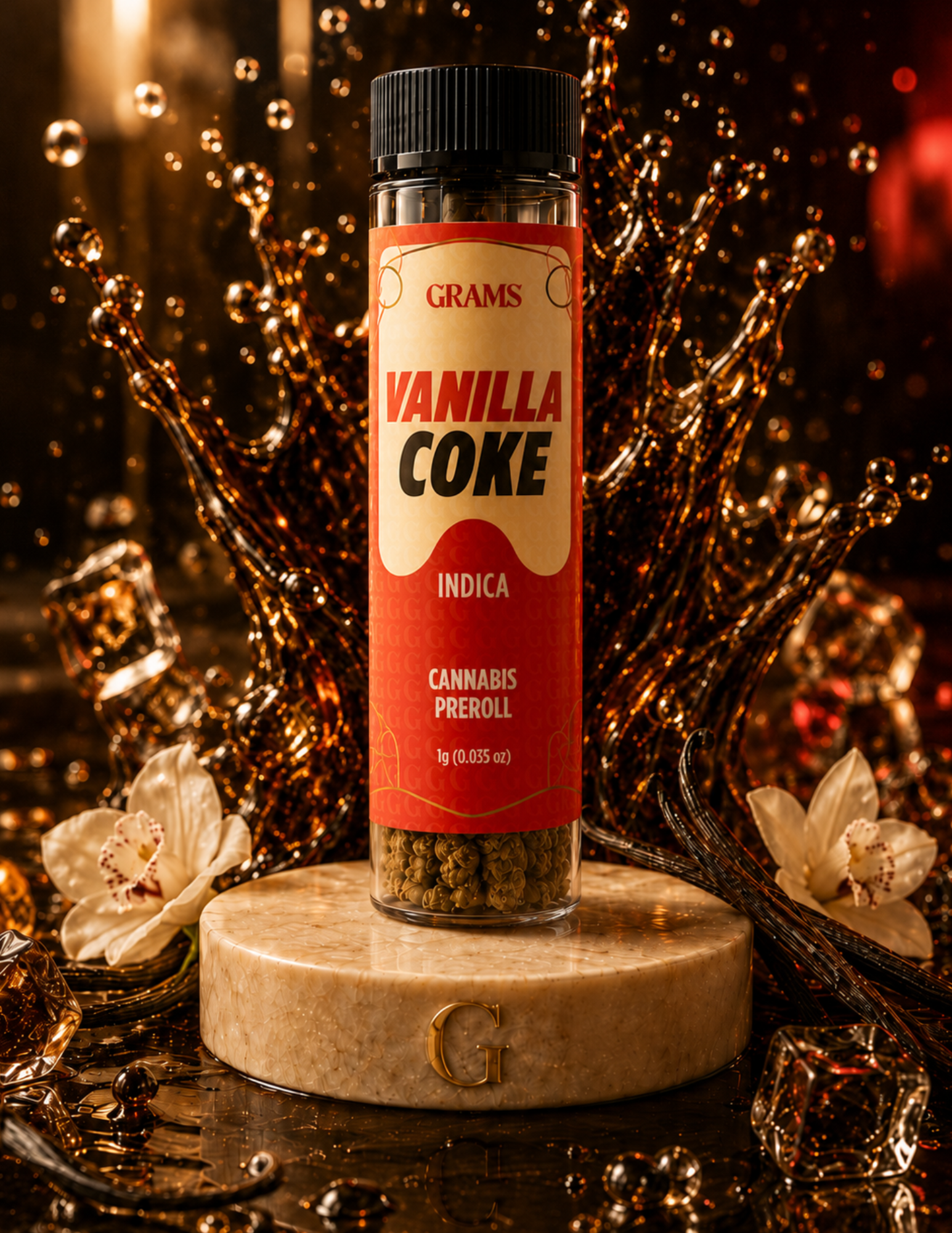 Grams | Vanilla Coke | Indica | Preroll | 1g