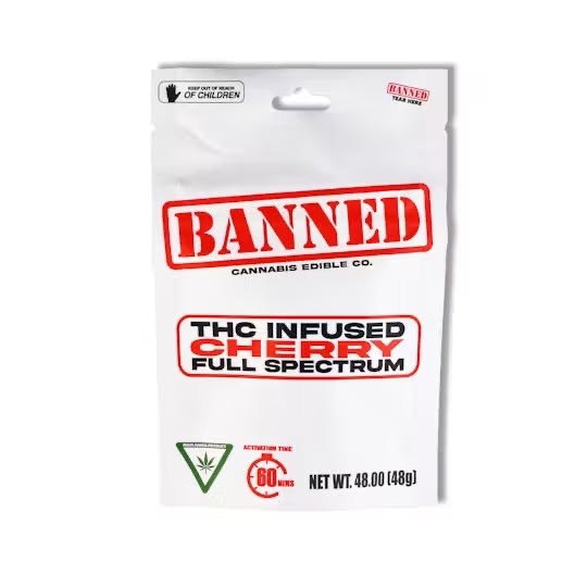 Banned | 200mg Gummies | 4pk | Cherry