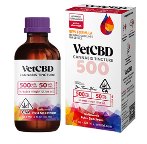 VETCBD Extra Strength 10:1 CBD + 50mg THC Tincture 2oz