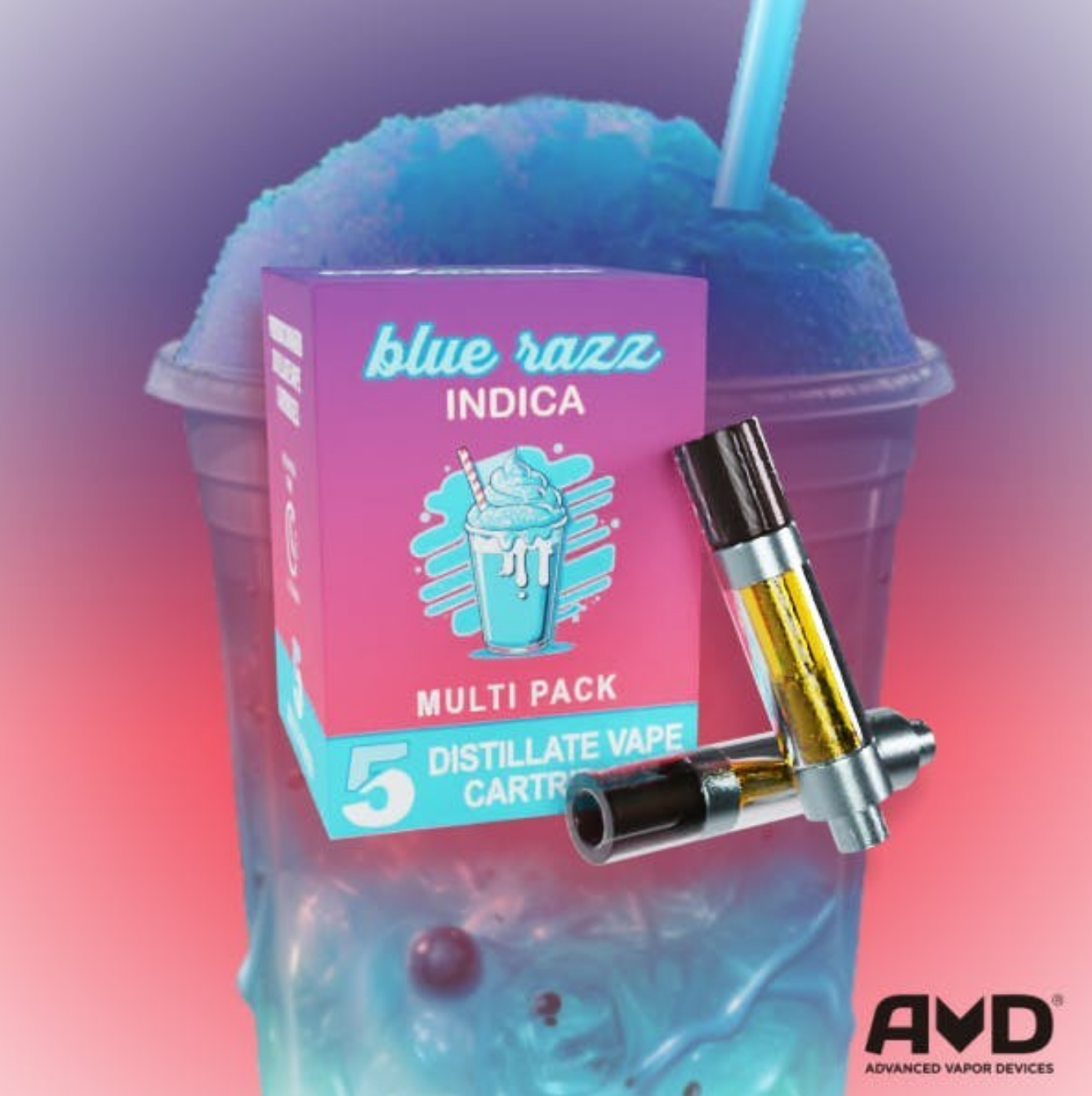 Blue Razz 5-Pack 1g Cartridges