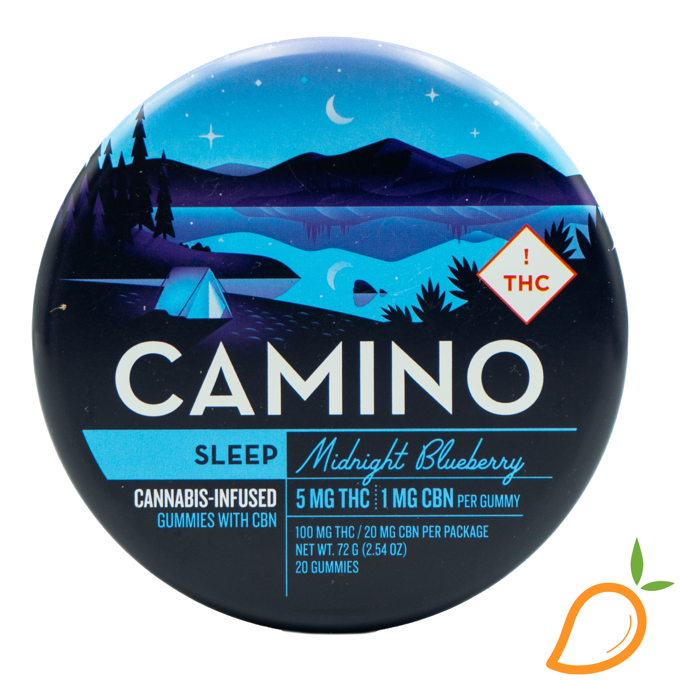 100mg 5:1 THC/CBN Midnight Blueberry Gummies