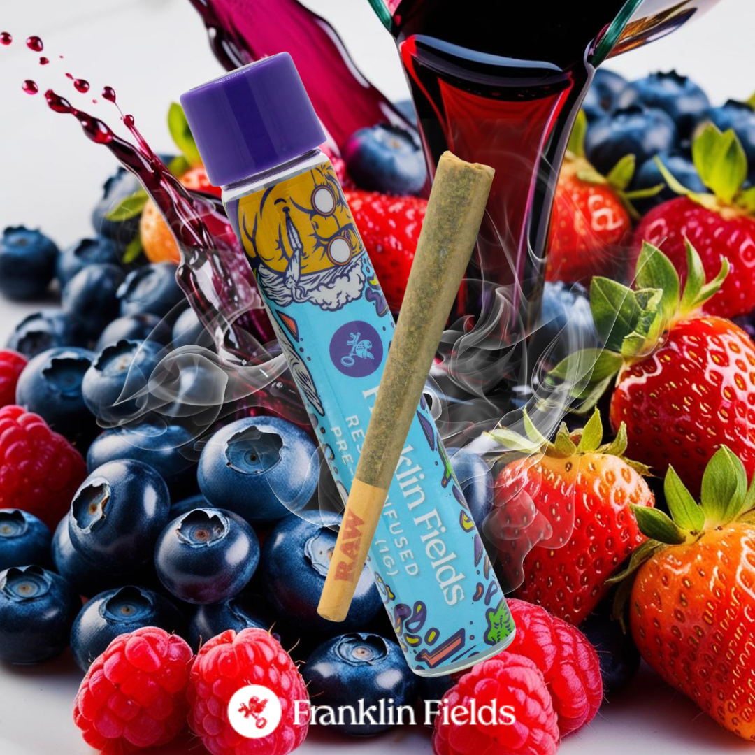 FRANKLIN FIELDS | 1G INFUSED PRE ROLL | PURPLE SANGRIA