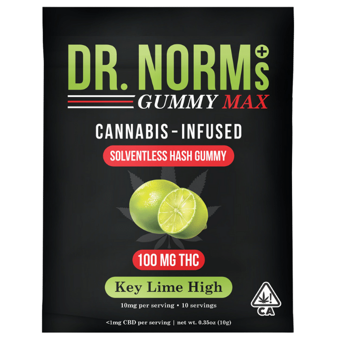 Dr. Norms MAX Hash Key Lime High 100mg