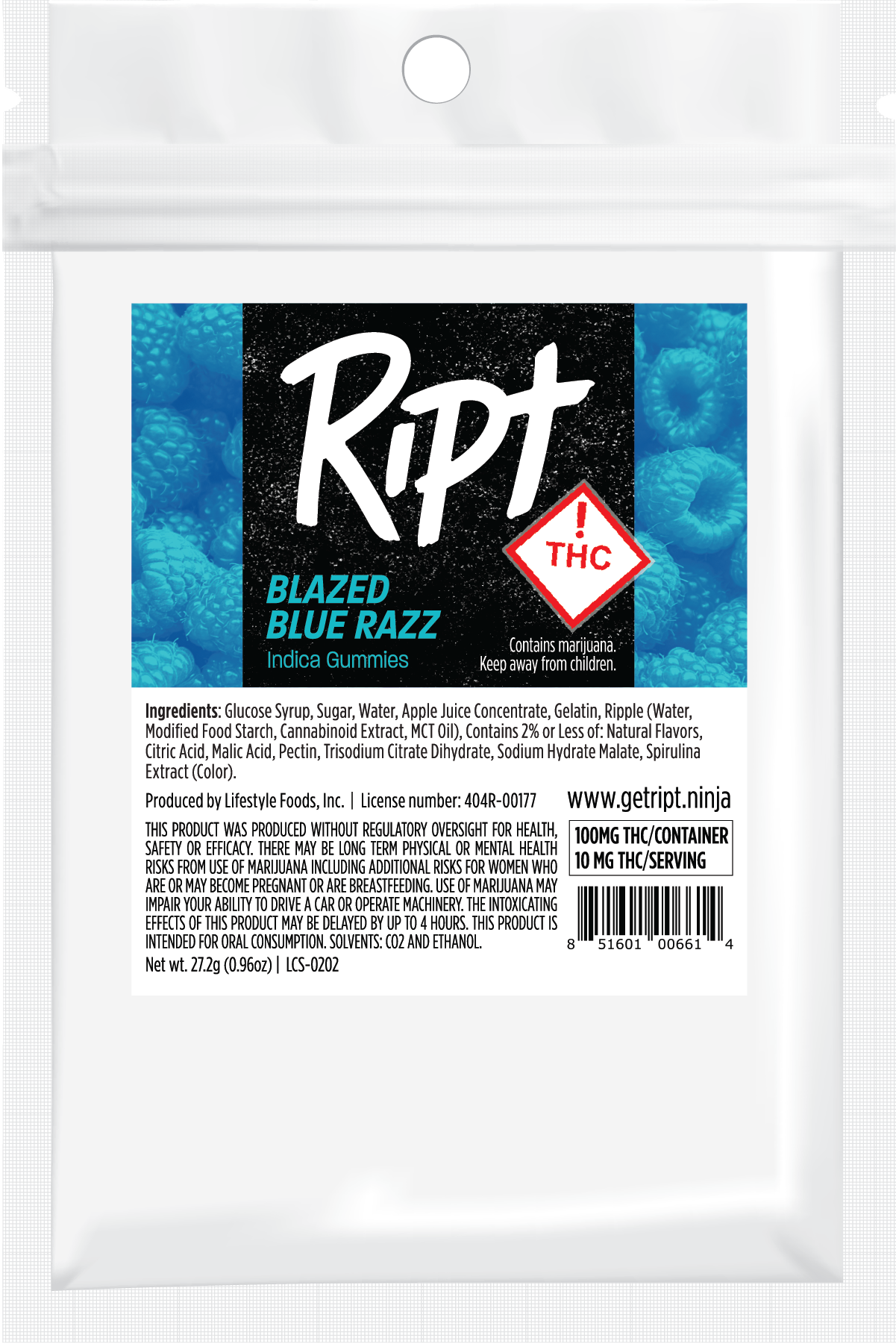 Gummies Blazed Blue Razz
