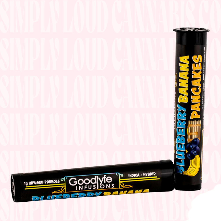 Goodlyfe Infused Pre Roll: Blueberry Banana Pancake