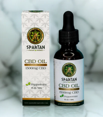 Spartan Hempworks Full Spectrum CBD Oil w/ Peppermint 1500mg