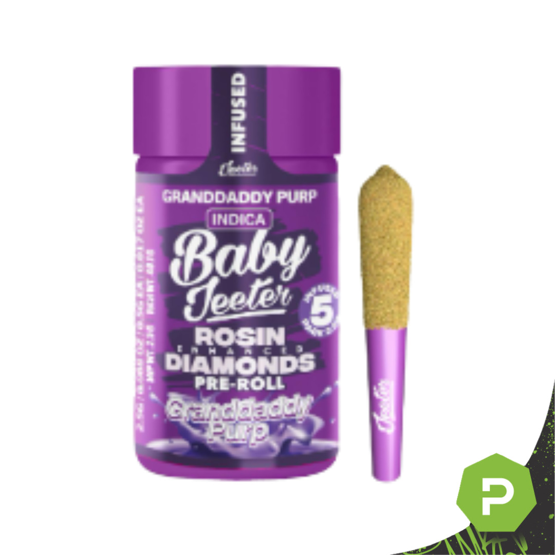 Granddaddy Purp Baby Jeeter Infused Pre-Roll 5-pack | 2.5g