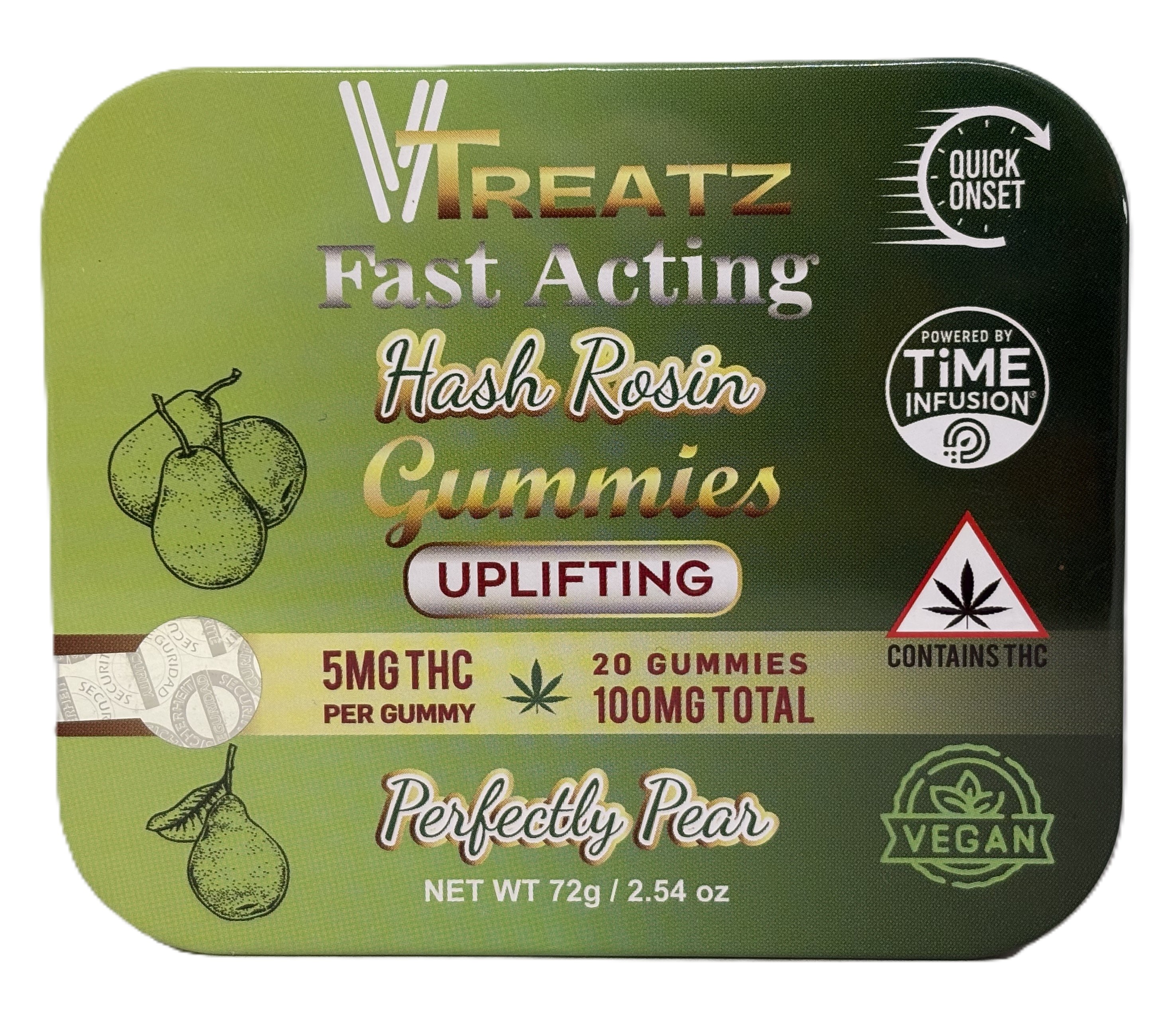 Perfectly Pear Hash Rosin Gummies