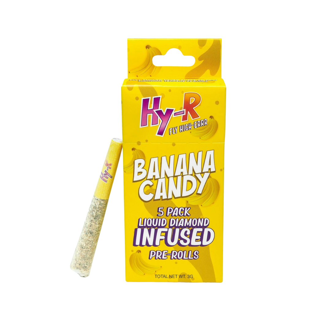 HY-R - 3g Infused Pre-Roll 5pk - Banana Candy