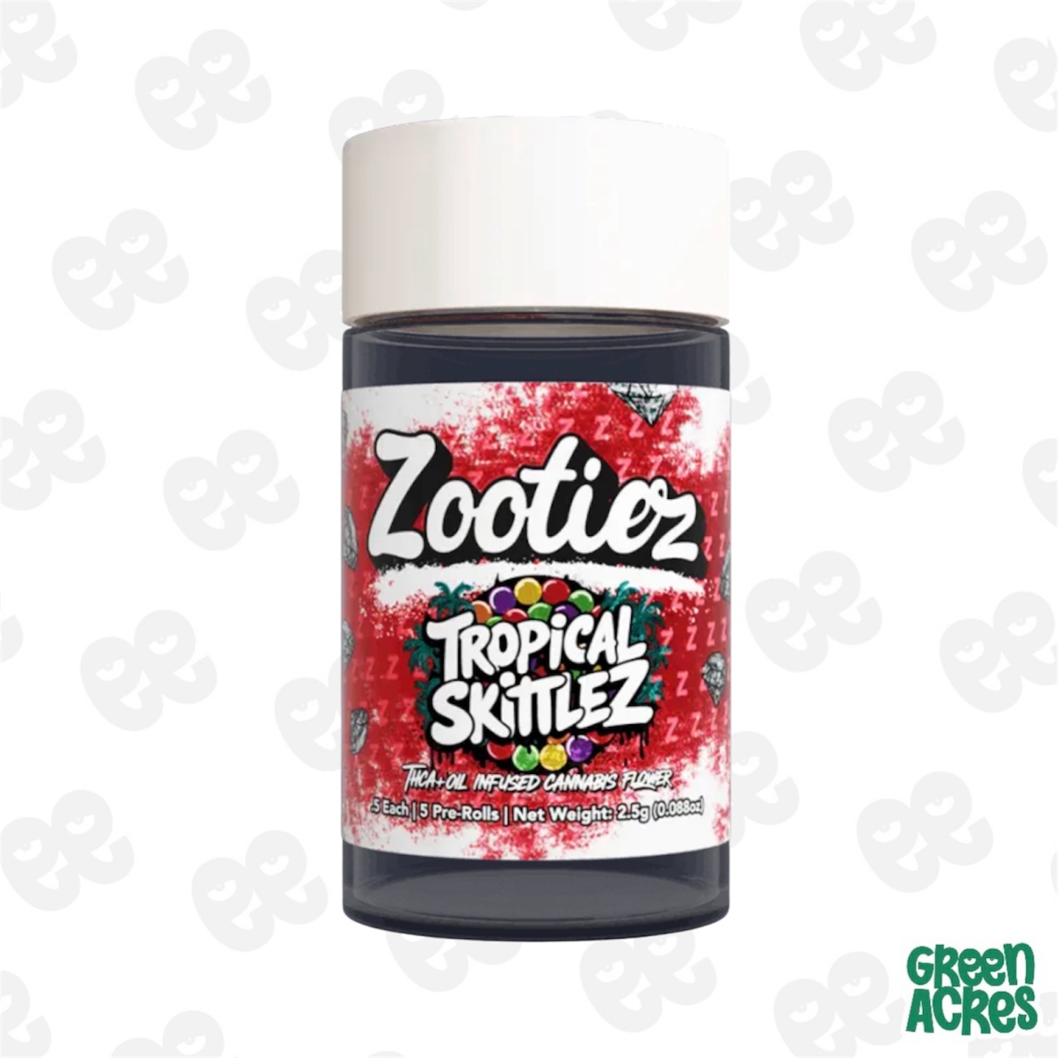 Zooties: Tropical Skittlez 2.5G Multi-Pack Infused Pre-Rolls