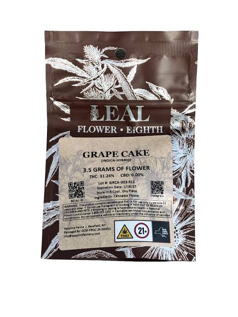 Leal | Grape Cake | Packaged Flower | 3.5G