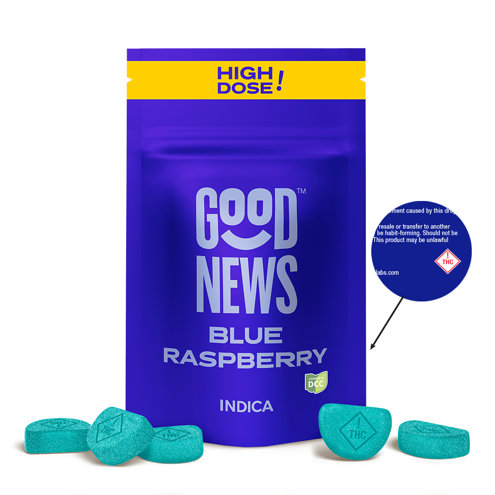 Blue Raspberry High Dose Gummies