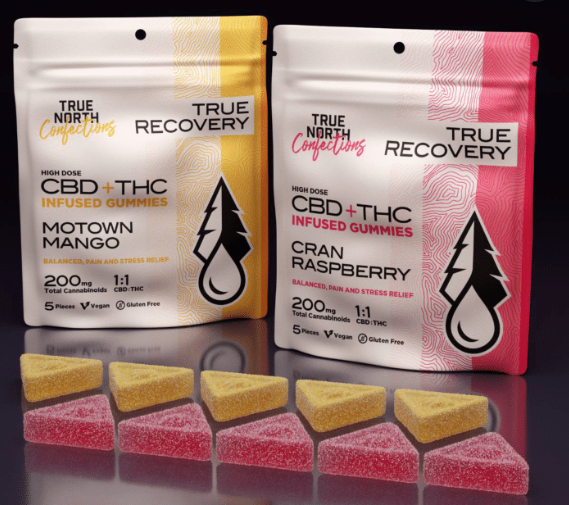 Cran Raspberry Recovery 1:1 THC:CBD Gummies 5-pack | 100mg