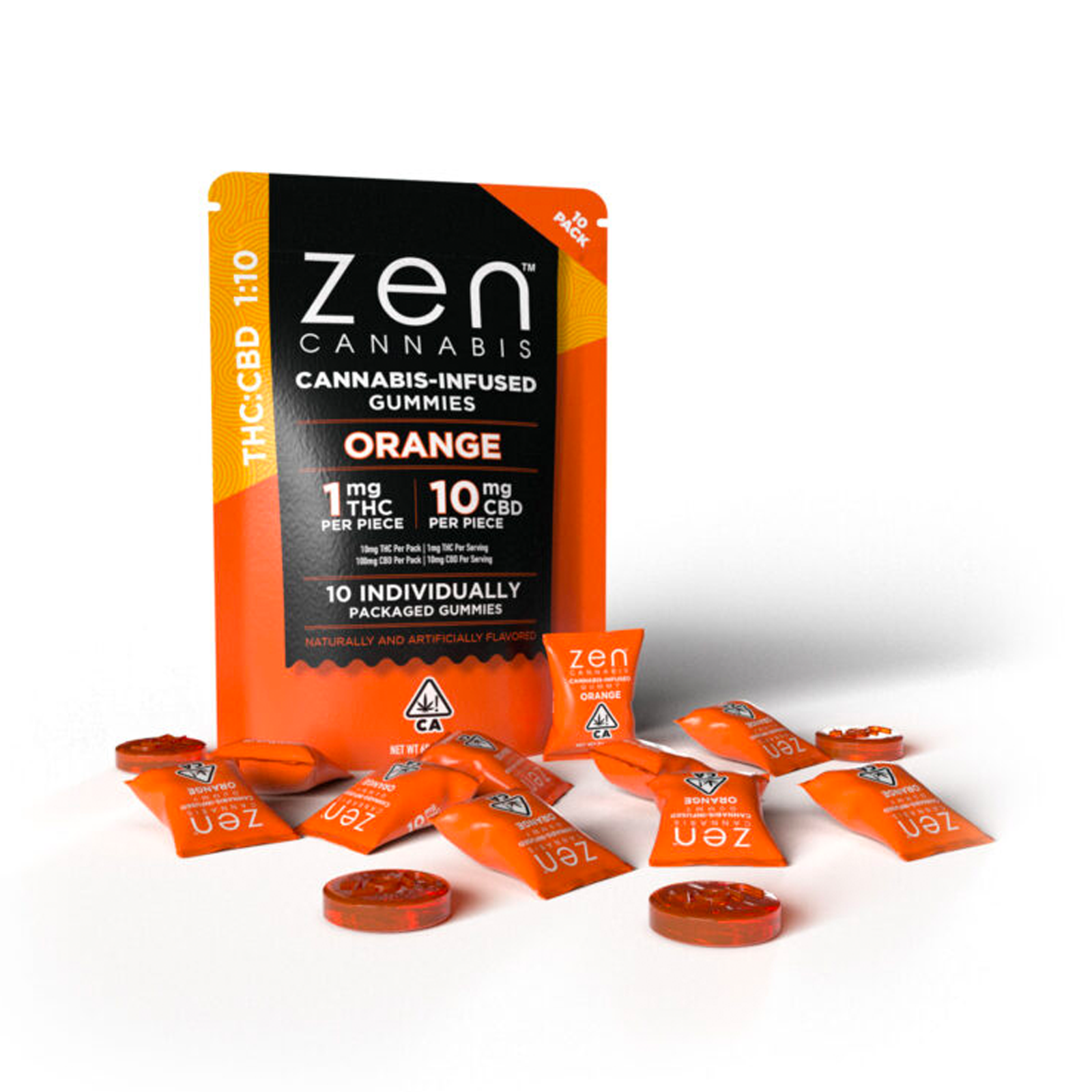 Orange 1:10 Gummies
