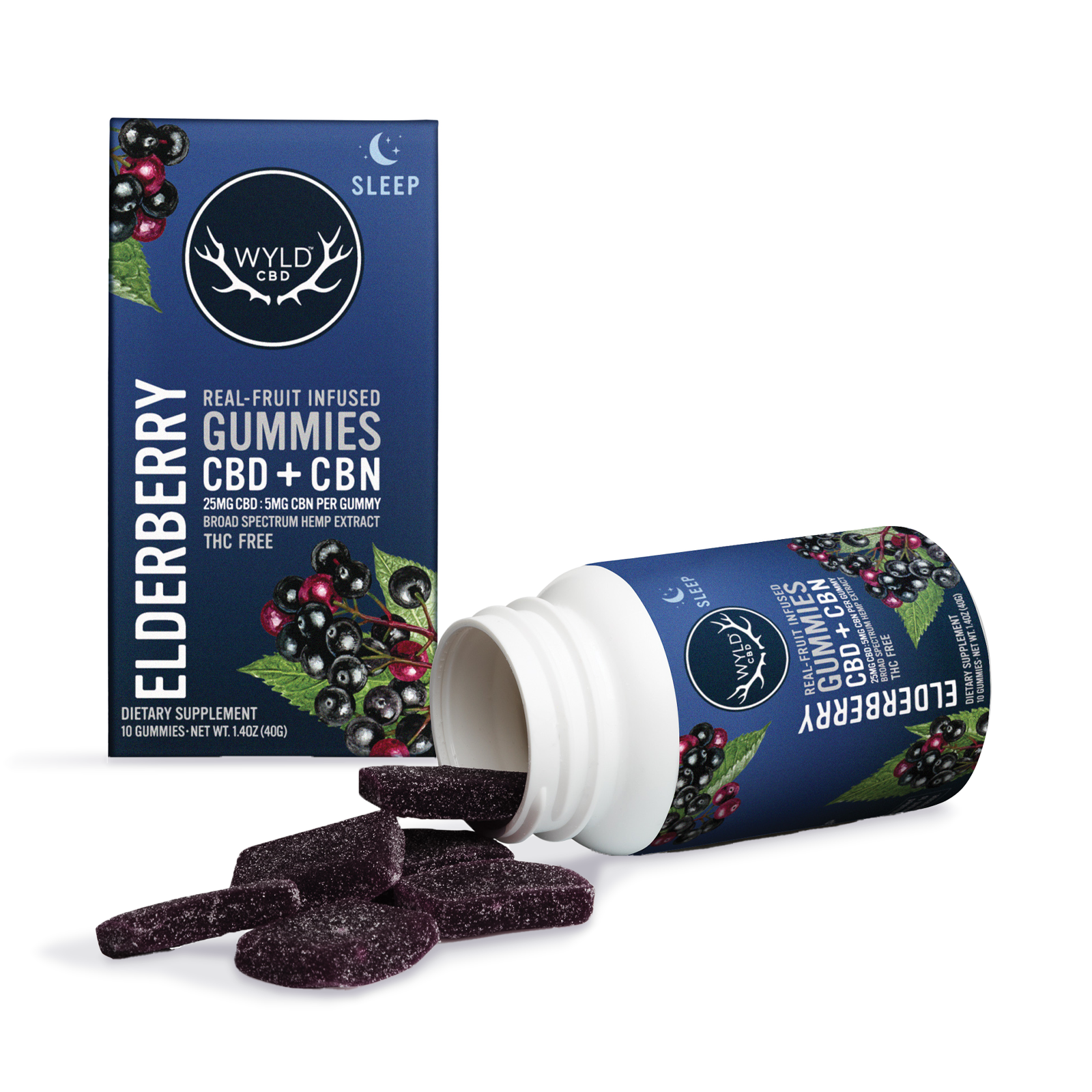 Elderberry CBD:CBN Gummies | 10-pack