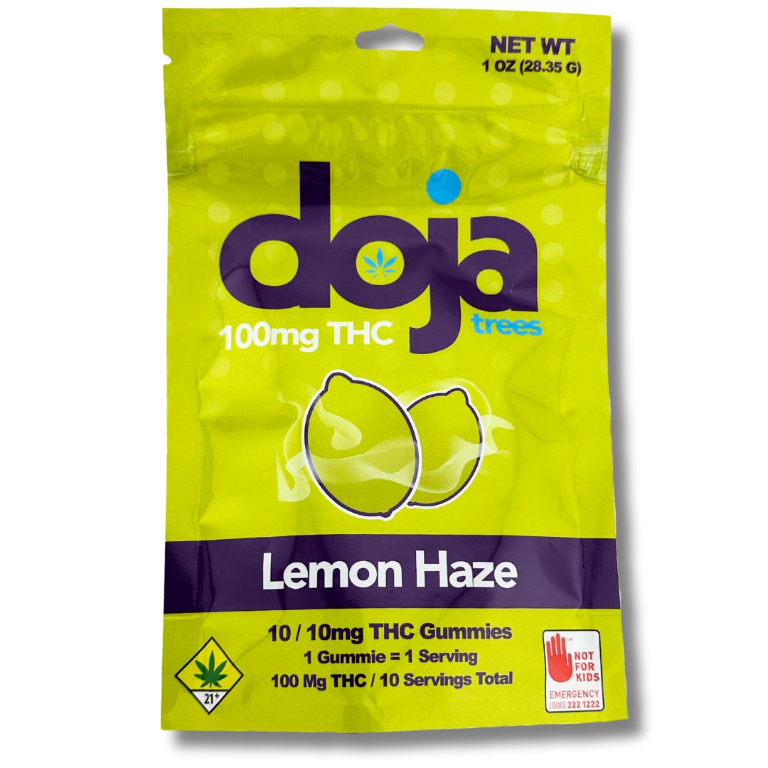 Lemon Haze 10x10mg 100mg Gummie (Doja Trees)