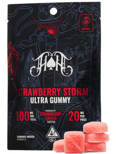 100mg THC ultra gummy pack: Strawberry Storm (S)