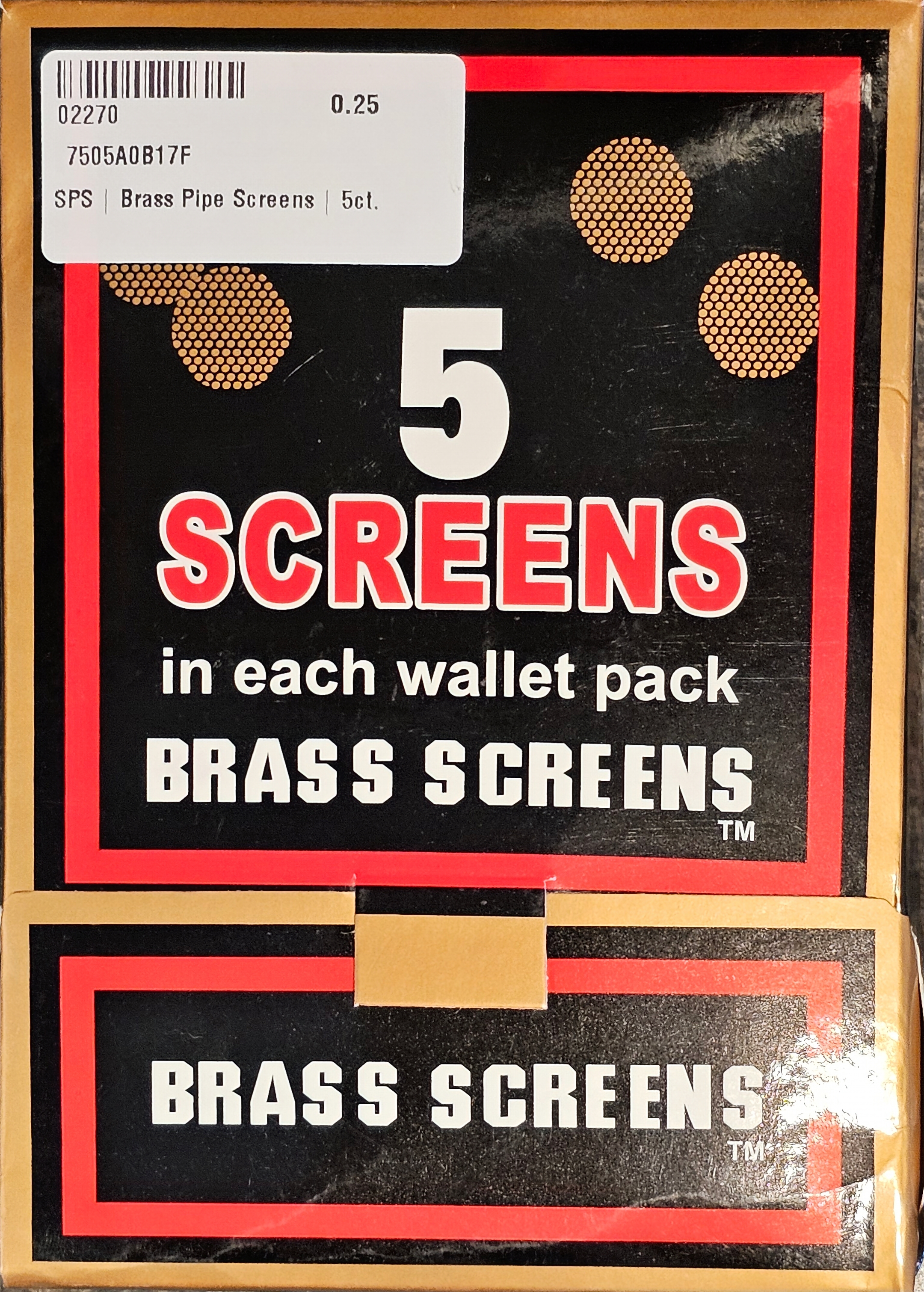 A&a Pipe Screen Brass